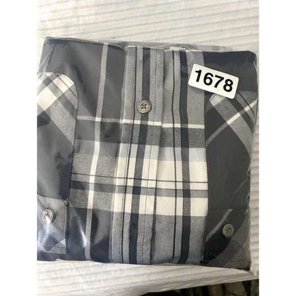 Red Ape Party  Shirt Mens M  Gray/Black Plaid Always King Patches Logo Street - Picture 15 of 15